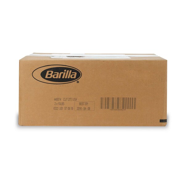Barilla Non-GMO Cut Ziti Pasta 160 oz. Bag, PK2
